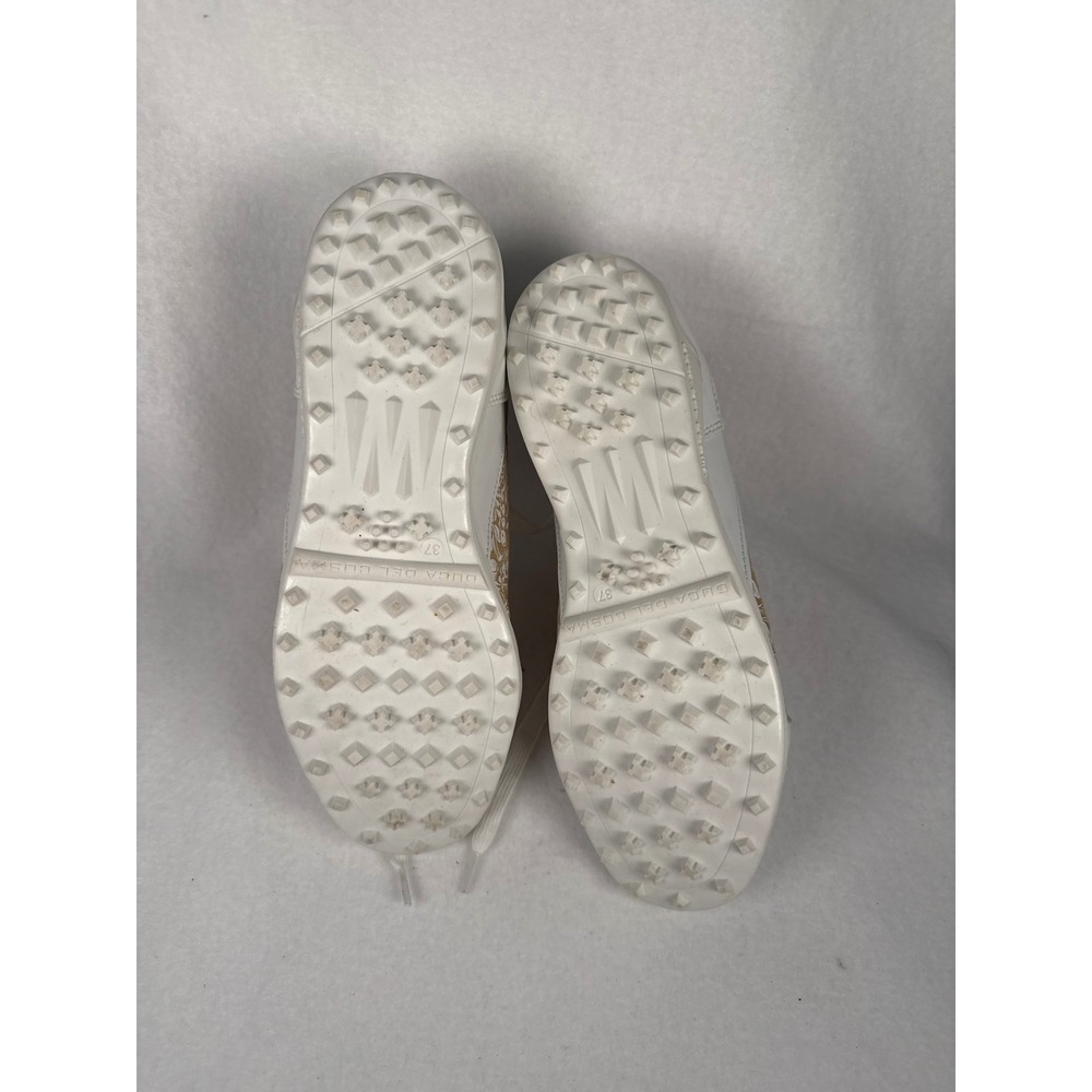 Duca del Cosma Women White Tan Floral Waterproof Golf Shoes Sneakers Size 37 6.5 - Picture 5 of 11